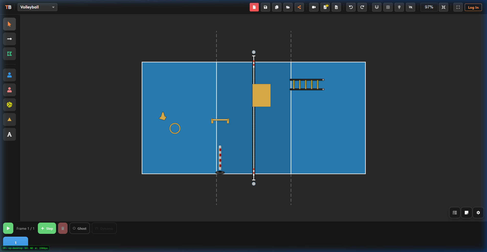 Volleyball Tactical Board
